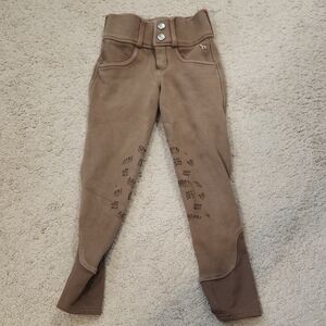 Kids' Tan Equestrian Horse Riding Pants Size XS